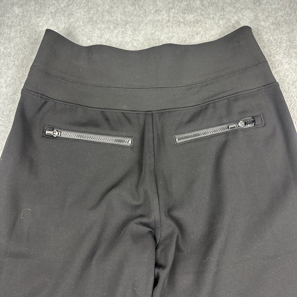 Athleta Pants Women SP Black Flare Stretch Wide Leg Curvy Performance Zip Pocket - Picture 13 of 13